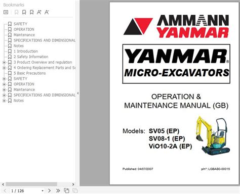 yanmar 17 mini excavator|yanmar mini excavator operator's manual.